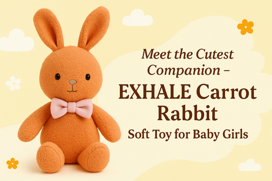 Meet the Cutest Companion – EXHALE Carrot Rabbit Soft Toy for Baby Girls