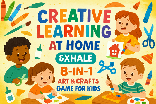 Creative Learning at Home with EXHALE 8-in-1 Art & Crafts Game for Kids