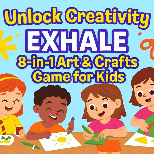 Unlock Creativity with the EXHALE 8-in-1 Art & Crafts Game for Kids