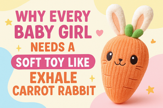 Why Every Baby Girl Needs a Soft Toy Like the EXHALE Carrot Rabbit