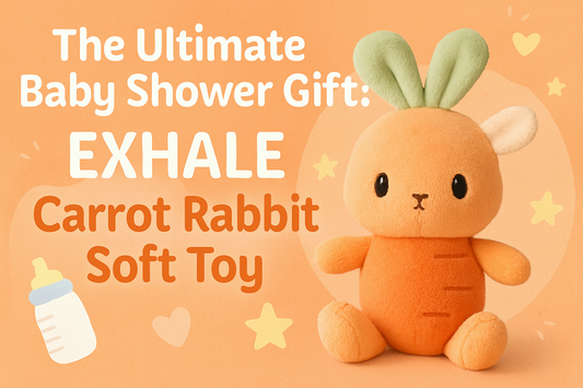 The Ultimate Baby Shower Gift: EXHALE Carrot Rabbit Soft Toy