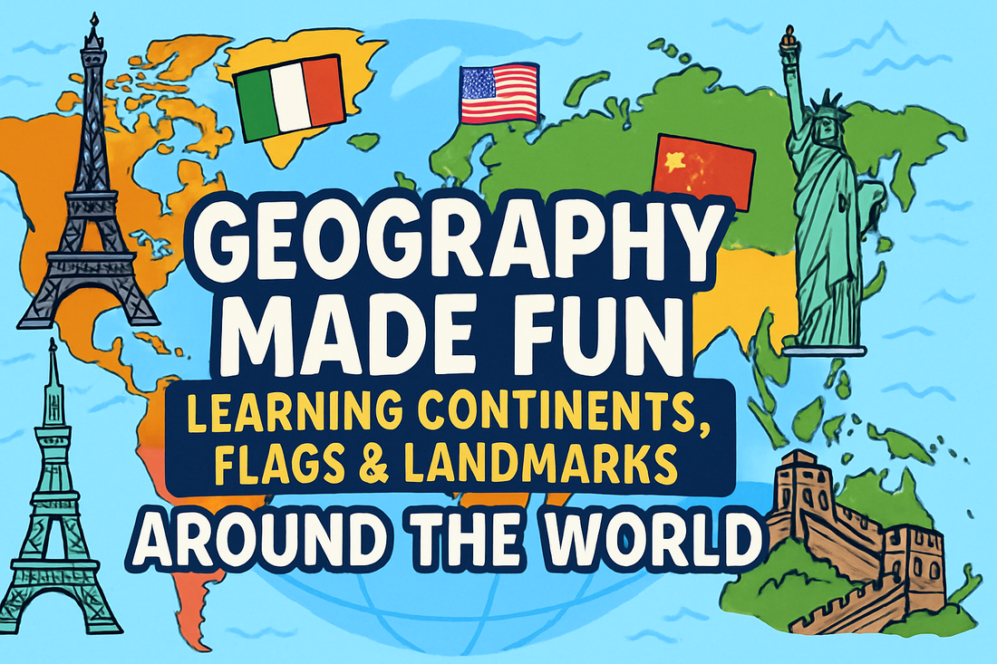 Geography Made Fun – Learning Continents, Flags & Landmarks with “Around the World”