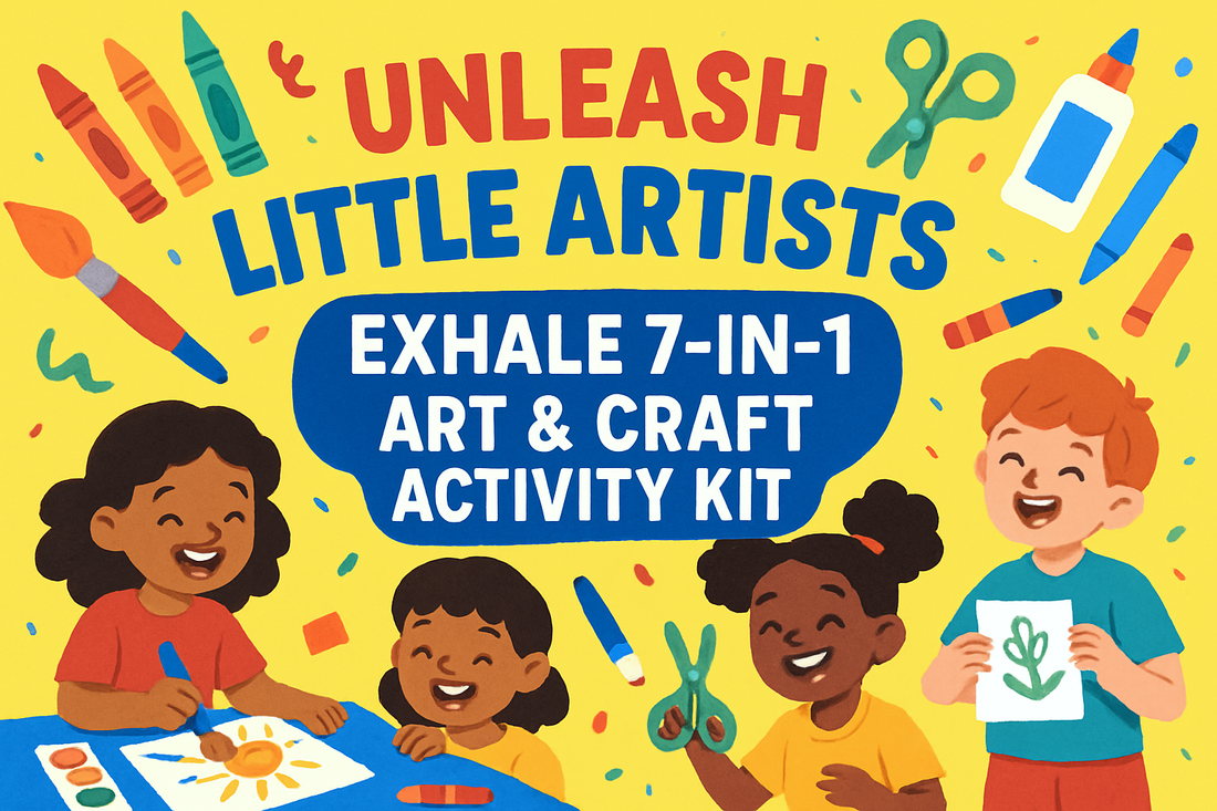 "Unleash Little Artists with the Exhale 7-in-1 Art & Craft Activity Kit"
