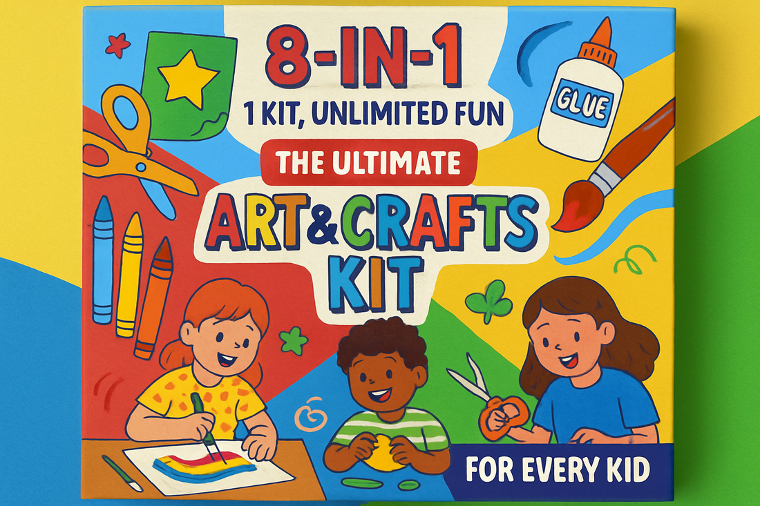 8-in-1, 1 Kit, Unlimited Fun – The Ultimate Art & Crafts Kit for Every Kid