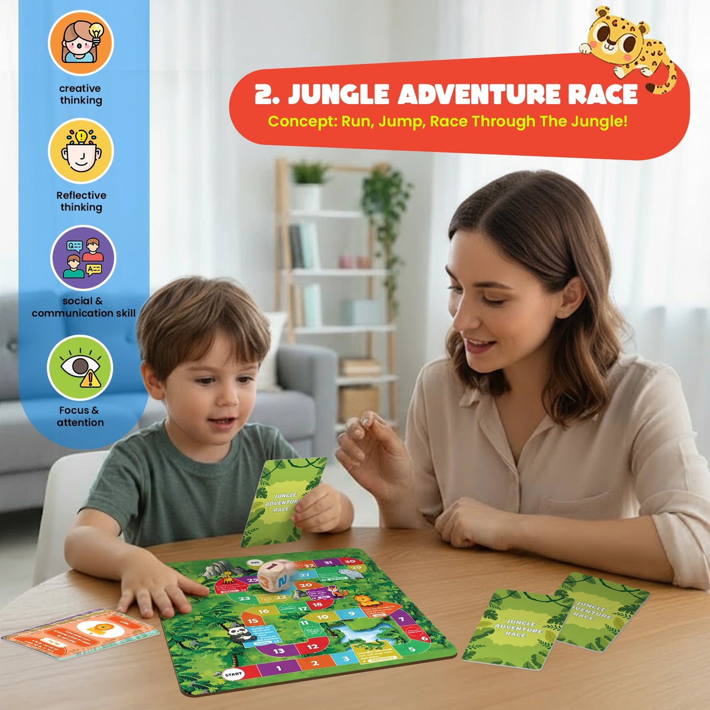 Act and Learn Educational Game - Interactive Learning Toy for Kids Ages 2-8