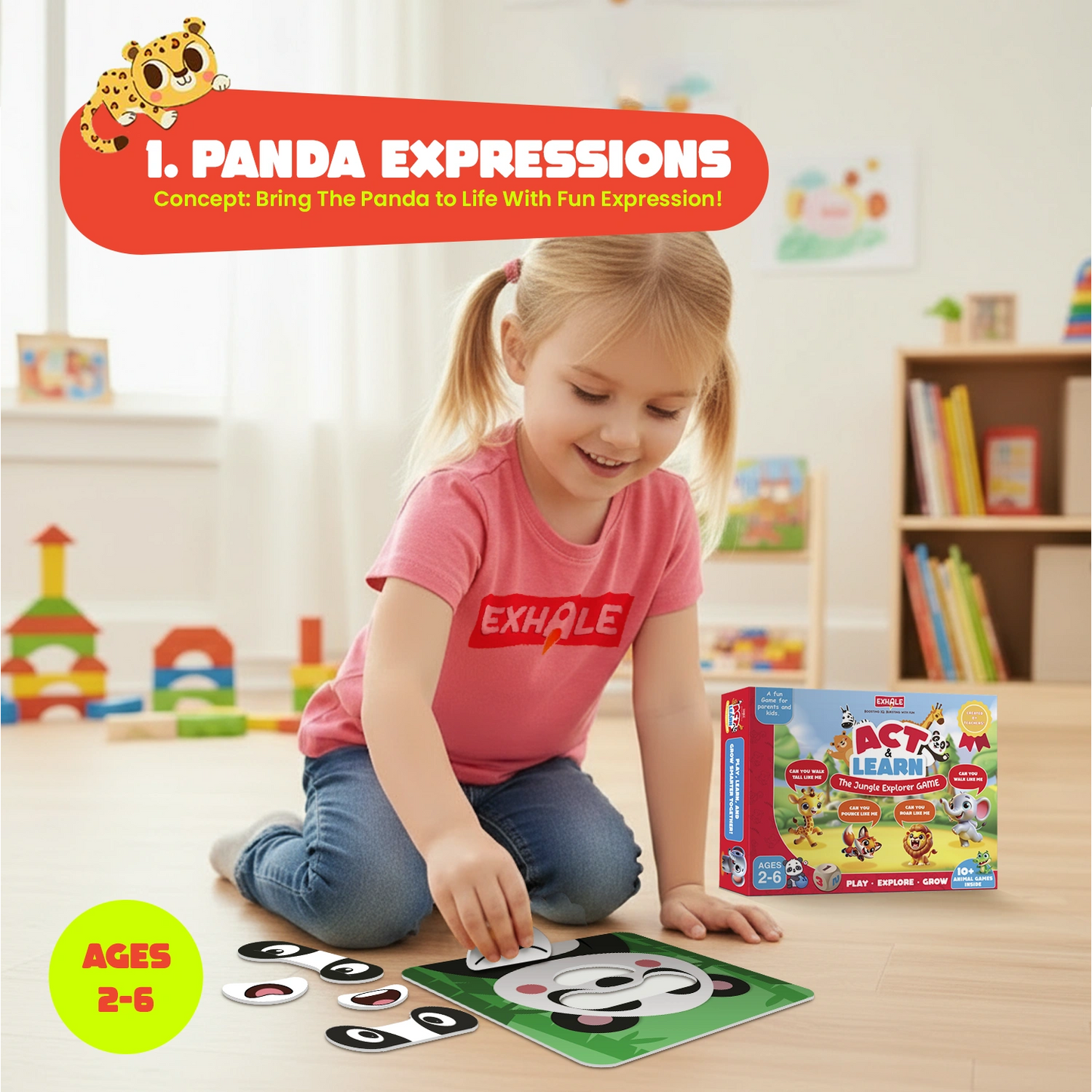 Act and Learn Educational Game - Interactive Learning Toy for Kids Ages 2-8