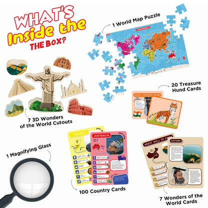 Around the World Educational Geography Board Game for Kids & Families