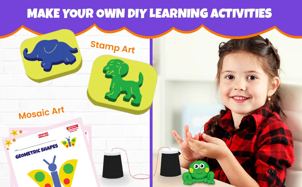 Exhale 7-in-1 Art & Craft Kit for Kids - 20+ Fun DIY Projects A+ Image 3