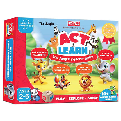 Act and Learn Educational Game - Interactive Learning Toy for Kids Ages 2-8